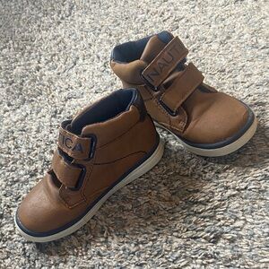 Nautica Kids Brown Sneakers with Velcro
